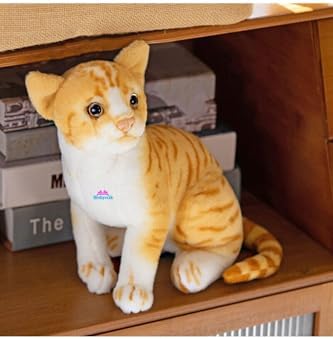 Alternative view of Hediyecik Gerçek Görünümlü Ayakta Peluş Kedi Sar Tekir 40 Cm, Sarı