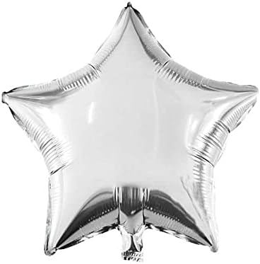 Alternative view of Gumus Konsept Dogum Gunu Kutlama Seti Beyaz Gumus Konfetili Balon Rakam Yıldız Folyo ve Banner (2 Yaş)