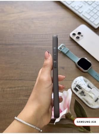 Alternative view of Süper İnce Mat Ultra Thin Silikon Kılıf Buzlu Beyaz  Galaxy A34 ile uyumlu