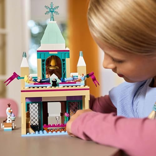 ǀ  Frozen Arendelle Karlar Ülkesi Şatosu 43265-5 Yaş ve Üzeri Çocuklar için Mini Elsa Bebek İçeren Oyuncak Yapım Seti, Doğum Günü Hediyesi (177 Parça)