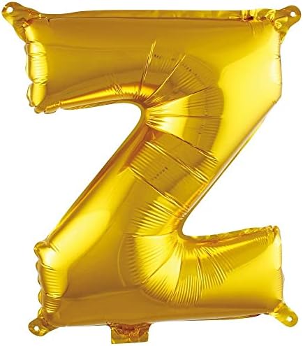 Alternative view of Z Harfi 16 İnç Gold Renk Folyo Balon 36 CM (Altın)