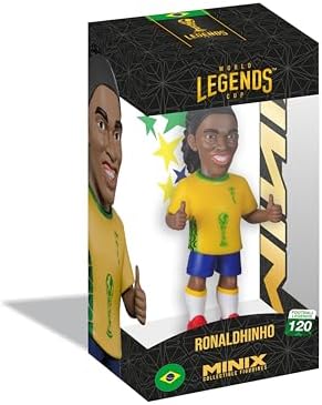MINIX - Football Legends - Dünya Efsaneleri Şampiyonası #120 - Brezilya - Ronaldinho - Koleksiyon Figürü 12 cm