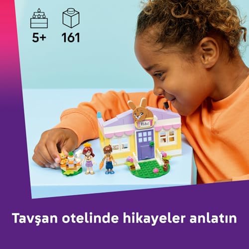 Heartlake Şehri Tavşan Oteli 42679 – 5 Yaş ve Üzeri Çocuklar için Paisley ve Leo Mini Bebekleri ile 2 Tavşan Figürü İçeren Yaratıcı Oyuncak Yapım Seti, Eğlenceli Hediye Fikri (161 Parça) - Görsel 3