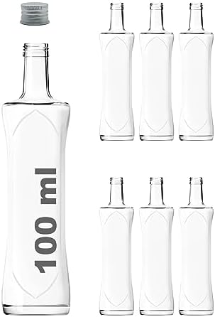 Alternative view of 100 ml Şeffaf Piramit Sosluk 100 cc Kapaklı Kavisli Cam Şişe 6 Adet (Gümüş (Metal))