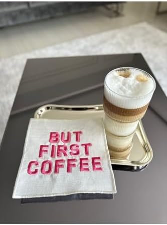 Alternative view of Linda Mia But First Coffee Desenli Kokteyl Peçete