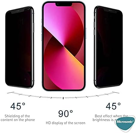 Apple iPhone 17e Privacy 5D Gizlilik Filtreli Cam Ekran Koruyucu Siyah - Görsel 3