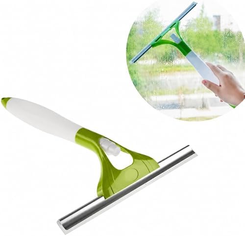 Alternative view of Kendinden Spreyli Çekçek, Çok Fonksiyonlu Cam Temizleme Aparatı, Cam Pencere Fayans Ayna Duşakabin İçin Su Hazneli Çekçekli Yüzey Sileceği, Ev ve Araç İçin Pratik Çekçek