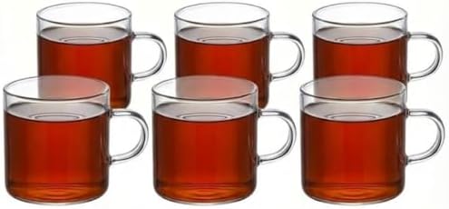 6'lı Şeffaf Cam Espresso Bardak Seti – Isıya Dayanıklı Minimal Tasarım Kahve Bardakları – 6 cm Yükseklik, 6 cm Çap – Türk Kahvesi, Espresso ve Kafe Kullanımı İçin Şık Sunum Bardakları - Görsel 2