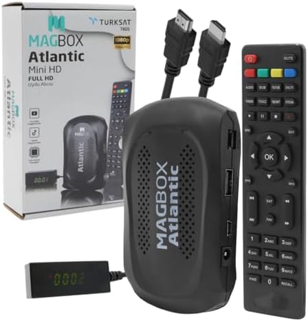 Atlantic, Display Gözlü, Tkgs'li, 1080P, Full HD, Mini Uydu Alıcısı, 5000 Kanal Hafızası,