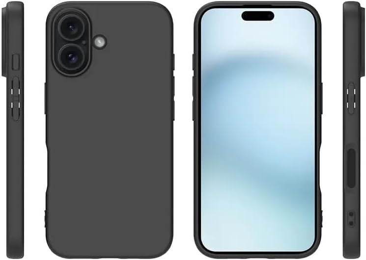 Alternative view of & AKSESUAR iPhone ile Uyumlu First Silikon Kılıf İnce Yapılı Mat Dış Yüzeyli Tam Koruma Sağlayan Kamera Korumalı Kılıf (iPhone 16 Plus Siyah)