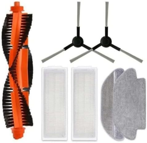 , 7 Parça  Pro ile Uyumlu Siyah Yan Fırçalı Ultra Set, Xiaomi  P Stytj02ym Viomi V2 Viomi V2 Pro Viomi V3 Viomi Se ile Uyumlu Siyah Yan Fırçalı Ultra Set