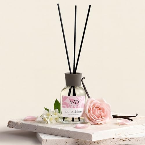 Mad Pure Shine Ortam Kokusu – Bal, Yasemin ve Vanilya ile Tatlı, Çiçeksi ve Pudramsı-Bambu Çubuklu 50 Ml - Görsel 3