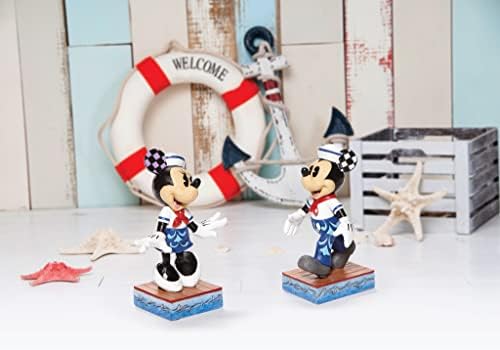 Traditions by Jim Shore Sailor Minnie Mouse kişisel poz figürü, 12,7 cm, çok renkli