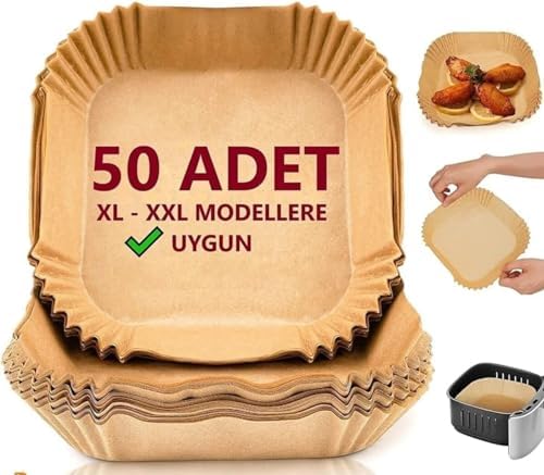 Alternative view of Aırfrey Pişirme Kağıdı,XL,XXL Aırfreyler İçin Parşömen Kağıdı,Sıvıya Ve Yağa Dayanıklı Sıcak Hava Fritözleri İçin Yanmaz Kağıt (50 Adet)