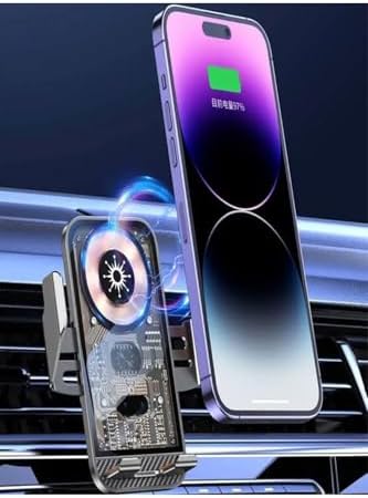 Alternative view of 15W Sensörlü Araç İçi Wireless Şarjlı Telefon Tutucu Elite Şeffaf Süper Sessiz Tasarım