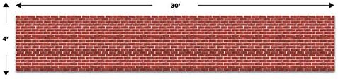 Beistle 20505-B parti aksesuarı, kırmızı 4' x 30' GU48375 - Görsel 3