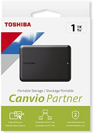 Canvio Partner 1 TB taşınabilir 2, 5 inç harici HDD, USB 3.2 Gen 1, Mac ve Windows ile uyumlu, USB ile çalışır - Görsel 3