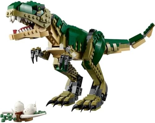 Alternative view of 3’ü 1 Arada T. rex 31151 – 9 Yaş ve Üzeri İçin Triceratops veya Pterodactyl İçeren Yaratıcı Dinozor Modeli Yapım Seti (626 Parça)