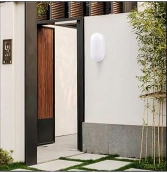 Alternative view of Banyo Tavan Lambası  20W Oval Balkon Tavan Lambası 6400K Beyaz LED Işık Teras Duvar Lambası (Beyaz)