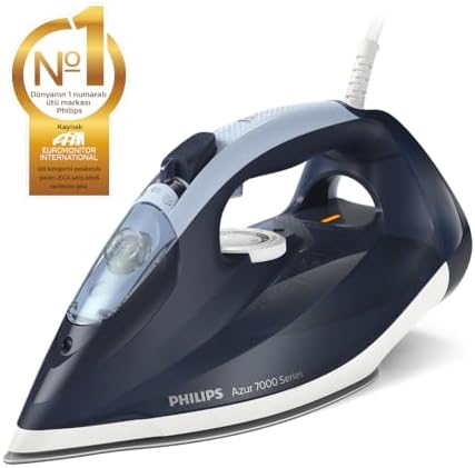 7000 Serisi Buharlı Ütü - 2800W, SteamGlide Plus Taban, 250 g Güçlendirme, 50 g/dk Sürekli Buhar, Otomatik Kapanma, Hızlı Kireç Temizleme (DST7030/20) - Görsel 3