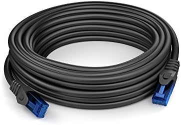 Alternative view of – Ethernet Kablosu, Ağ Kablosu, LAN – 20m – 0,25-30m arasında mevcuttur (10Gbps, Gigabit Ağlar için Fiber Hızı, RJ45 ile Switch/Router/Modem, siyah/mavi)