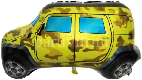 Alternative view of Safari Jeep Sarı Araba Folyo Balon 50 cm