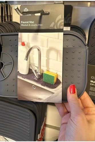Alternative view of 1 Adet Elastik Siyah-Su Tutucu Düzenleyici Kaydırmaz Mutfak Banyo Matı Musluk Mat Mtevystrisg4