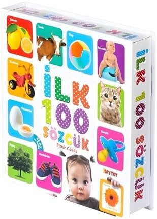Alternative view of Eğitici Hafıza Kartları İlk 100 Sözcük Kelime Zeka Kartları - Bebekler İçin Resimli İlk 100 Kelimeler