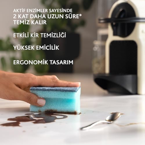 Alternative view of Pro Clean Aktif Enzimli Oluklu Sünger, 3’lü Paket