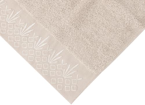 Sty Barra Gri Nakışlı Havlu 50X90