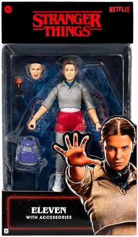 Stranger Things Eleven Upside Down Collector Figürü - 15,5 cm Yumuşak İyi Giysiler ve Benzersiz Aksesuarlarla Son Derece Detaylı Figür - Görsel 3