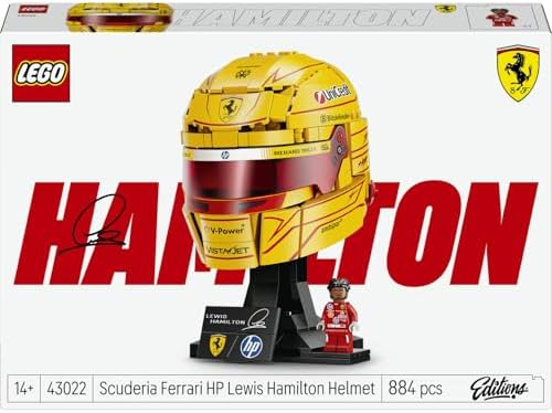 Editions Scuderia Ferrari HP Lewis Hamilton Kaskı 43022-14 Yaş ve Üzeri Çocuklar için Yarış Kıyafeti Giyen Minifigür İçeren Yaratıcı Oyuncak Yapım Seti, Hediye Fikri (884 Parça) - Görsel 3