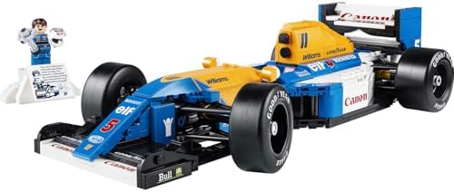 Williams Racing FW14B ve Nigel Mansell 10353 – Yetişkinler için Sürücü Figürü, Kupa ve Sergileme Standı İçeren Model Yapım Seti – Kadınlar ve Erkekler için Hediye Fikri (797 Parça)