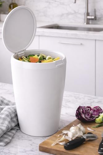 Alternative view of 6 LT Banyo Mutfak Tezgah Üstü Çöp kovası - Beyaz