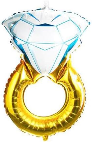 Tektaş Yüzük 75 Cm Gold Renkli Elmas Folyo Balon Bekarlığa Veda Partisi Bride To Be