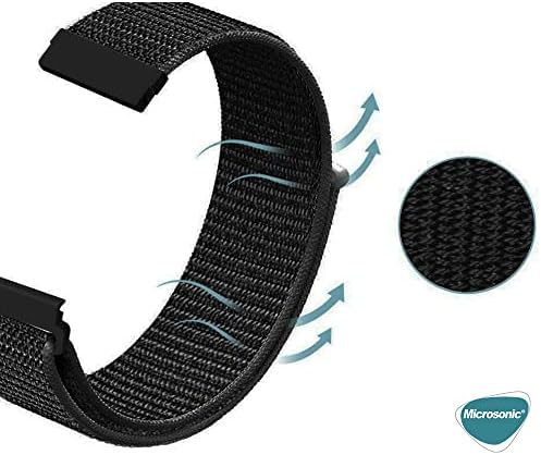 Alternative view of Xiaomi Watch 5 için Hasırlı Kordon Woven Sport Loop Siyah