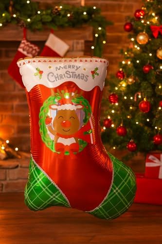 Alternative view of Yılbaşı Ağacı Süsü Noel Gold Şekerleri Yılbaşı Temalı Hediyeler Folyo Noel Balonu 1 Adet Noel Çorabı 60-43 cm