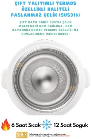 Alternative view of Diller 520ml Sevimli Hayvanlar Süslü Pipetli/Pipetsiz Boyun Askılı Paslanmaz Çelik Termos (Puppy Party)