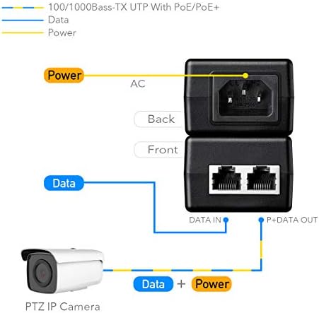 Alternative view of Cudy PoE200 30W Gigabit PoE enjektör adaptörü, 10/100/1000Mbps RJ-45, IEEE 802.3af/at uyumlu, 100 m'ye kadar