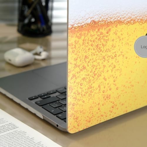 MacBook Kılıf Air 13 inç uyumlu sert hardcase TPU koruyucu ince hafif laptop kapak Fizzy desenli kabarcıklı görünüm lazer baskılı darbe emici çizilme karşıtı 2010 2017 A1369 A1466 Sarı - Görsel 2