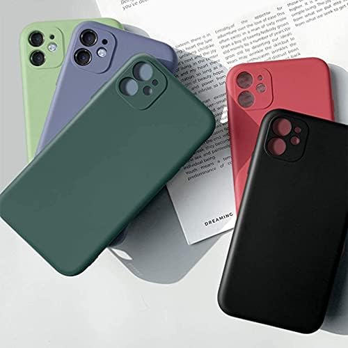 iPhone 11 ile uyumlu Kılıf içi Kadife Lansman Silikon Kılıf Şok Emici Full Kasa Koruma Sağlayan (Koyu Yeşil) - Görsel 3