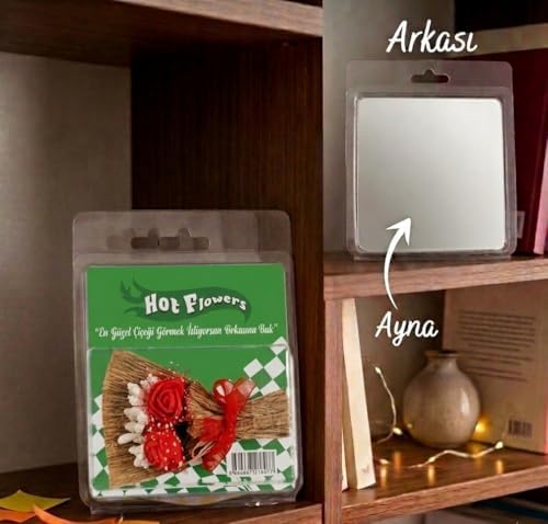 Alternative view of Mini Çiçek Buketi – Suprizli Paket Arka Yüzü Şık Ambalaj, Dekoratif Yapay Mini Çiçek Demeti (Yeşil)