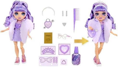 , Rainbow High Violet - Kristal Serisi Bebeği, Rainbow High - Görsel 3