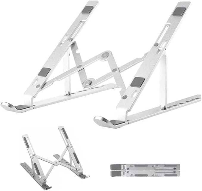 AL-10 Alüminyum Macbook Uyumlu 7 Kademeli Notebook Stand - Görsel 2
