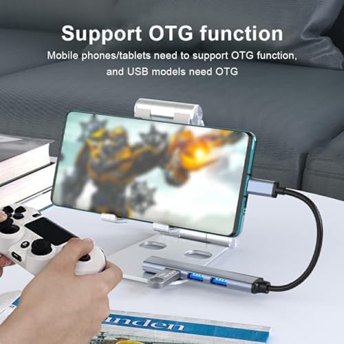 USB Çoğaltıcı Adaptör USB 3.0 Çoklu Bağlantı Noktalı Dağıtıcı Seyahat Dock Laptop PC Notebook Bilgisayar Adaptörü Ev Ofis Kullanımına Uygun C809 - Görsel 3