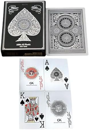 Jumbo Plastik Su Geçirmez Jumbo Blackjack iskambil Oyun Kağıdı cin885slv - Görsel 3