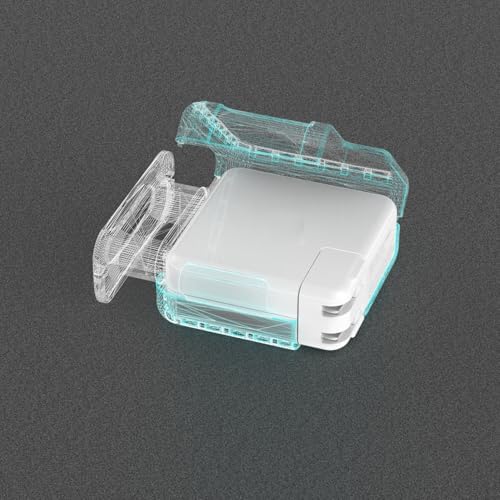 Alternative view of MacBook Şarj Adaptör Kılıfı 85W MagSafe 1-2 87W 96W USB-C Uyumlu A1286 A1398 A2141 A1707 A1990 A2442 A2779 A2992 A3185 A3427 | Sert Koruyucu Kapak Kablo Düzenleyici