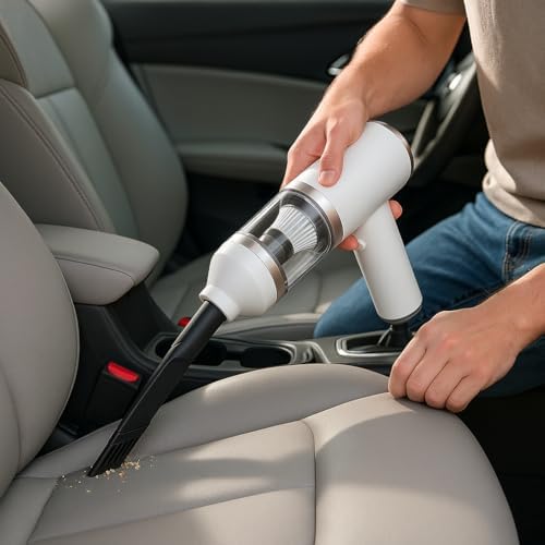 Alternative view of Ultra Hafif Kablosuz Mini Vakum – 7.4V Güçlü Motor, 4’ü 1 Arada Uç Seçeneği, HEPA Filtreli, Araba, Klavye, Evcil Hayvan Tüyü ve Ofis Temizliği İçin İdeal