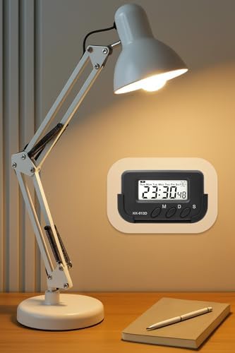 2li SET Masa Lambası + Kronometreli Pomodoro Ders Çalışma Masa Lambası (Beyaz 811)