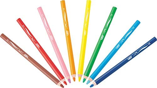 Jumbo-üç kenarlı-yumuşak, boyama kalemi 6,2 mm, 8-Çeşitli renklerde, KARTONETUI her biri 8 adet, Jumbo-dahil kalemtraş - Görsel 2